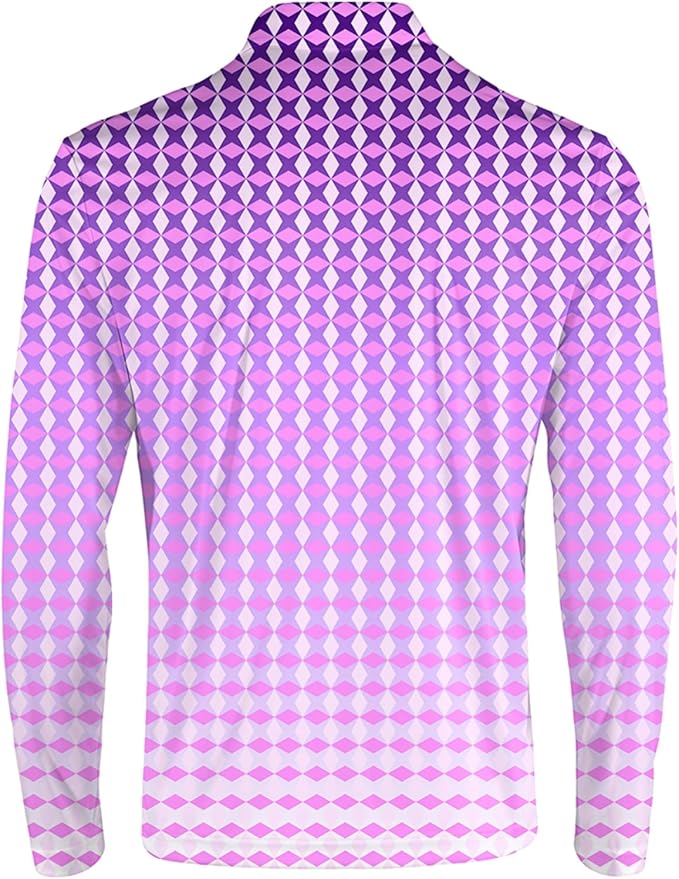 Men's Long Sleeve Golf Shirt Quick Dry 3 Button Work Fishing Outdoor Casual Collar Shirt