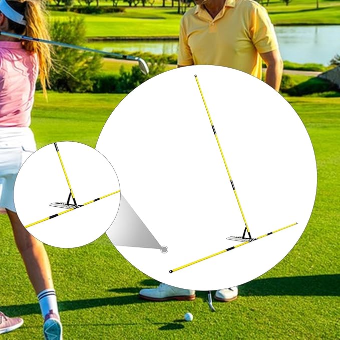 Golf Alignment Sticks Holder, Golf, Correct Posture Auxiliary Tool Practice Rod for Men Women Gift