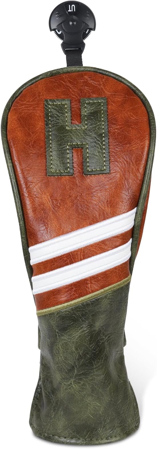 Craftsman Golf Club Head Covers 3pcs or 1pc Classic Brown Golf Headcovers Set Golf Club Headcovers for Driver Fairway Utility/Hybrid Woods Headcovers