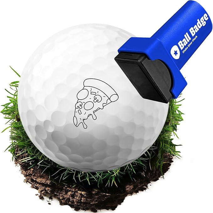 Ball Badge - Golf Ball Stamp (The Icon Series), Golf Ball Marker, Reusable Golf Ball Marking Tool to Identify Golf Balls