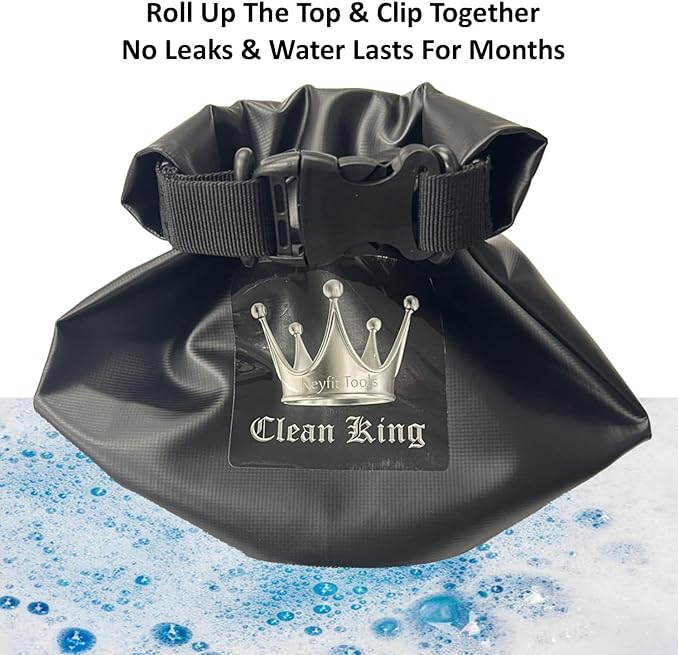 Keyfit Tools Clean King Golf Club Cleaner Golf Ball Grip Washer Holder Accessories Cleaning On Your Bag ~ 1 Wet Towel 1 Dry Towel 1 Water Reservoir 1 Interior Brush Pad 1 Exterior Brush Groove Tool