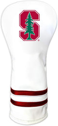 Team Golf NCAA White Vintage Fairway Golf Club Headcover, Form Fitting Design, Retro Design