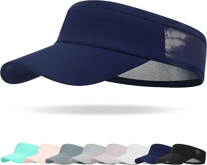 HH HOFNEN Sports Sun Visor Cooling Lightweight Stretchy Packable Running Golf Visor Hat for Men Women