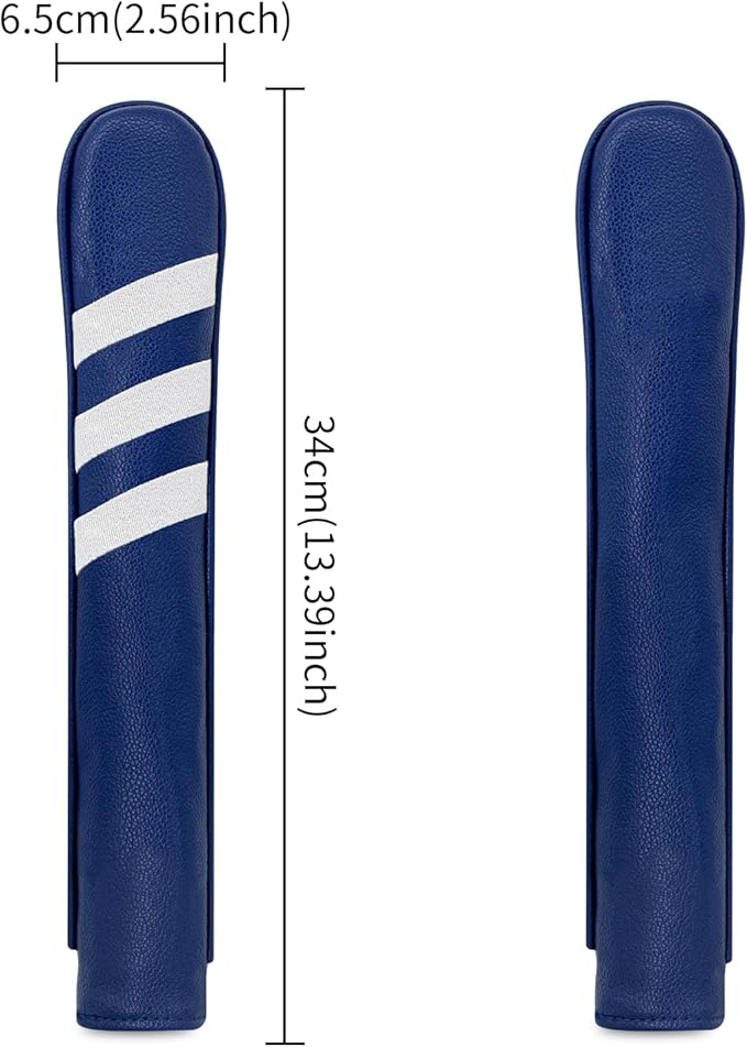 Golf Alignment Stick Cover Premium Leather Perfect Cover for Alignment Sticks Classic USA Design Alignment Sticks Holder Golf Club Protector Holds 2 Sticks.