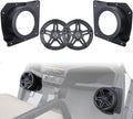 Under Dash Kick Speaker Pod Brackets for E-Z-Go TXT 1994+ Golf Cart Accessories, Front Kick Panels Loudspeaker Mount Support for 6.5" Speakers, High-Density PP Plastic, 2PCS