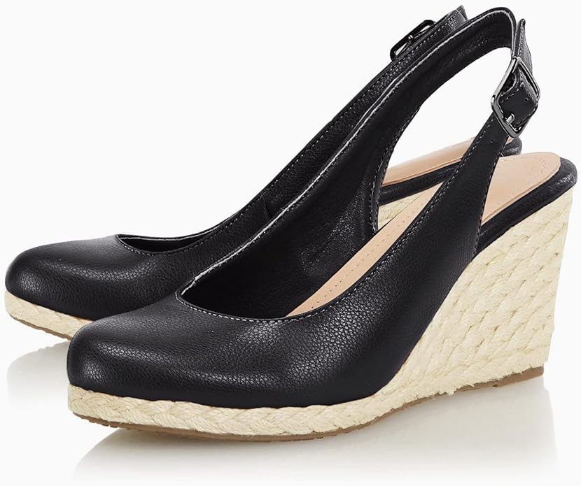 Womens Espadrilles Wedge Sandals Closed Toe Slingback Wedges Pumps Platform Heeled Sandal