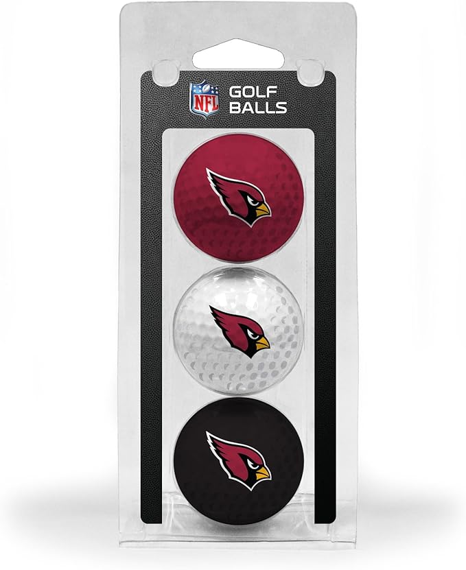 Team Golf NFL Regulation Size Golf Balls, 3 Pack, Full Color Durable Team Imprint