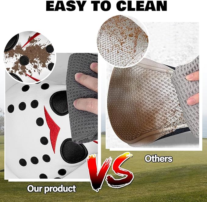 Golf Club Covers Field Hockey Mask Putter Covers Driver Cover Fariway Wood Headcover Hybrid Covers 3 Wood Headcover Mallet Putter Headcovers for Most Brand