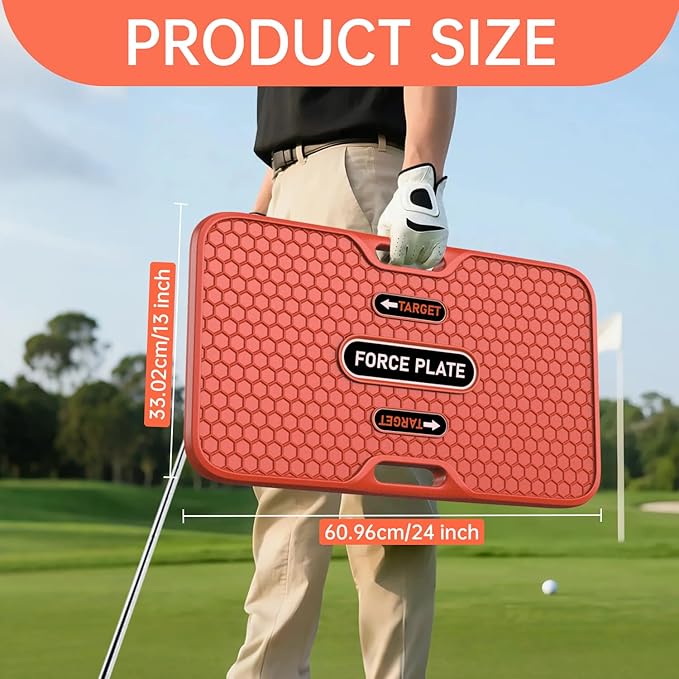 Golf Balance Board Golf Swing Training Aid to Weight Shift Improved Golf Game Swing Trainer Pressure Plate for Increased Power & Control – Teaching Tool for Club Practice & Drills