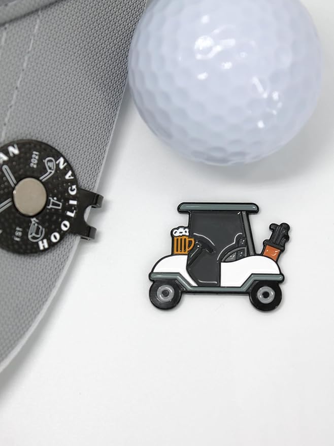 Funny Golf Ball Marker + Premium Magnetic Hat Clip | Unique Gift for Men & Women Golfers | Hilarious Golf Accessory for Any Golfer | NEW Designs!