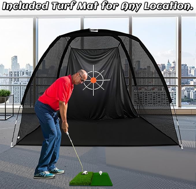 Gagalileo Golf Net: Training for Teens Beginners with Target Portable Indoor Outdoor Hitting Practice