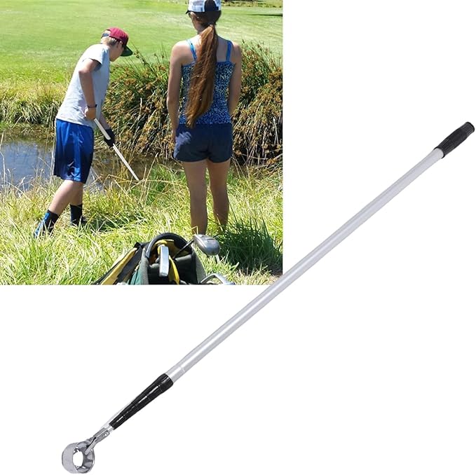 Golf Ball Grabber, Aluminum Alloy Ball Retriever, K Head Lockable Retrieve Tool for Water