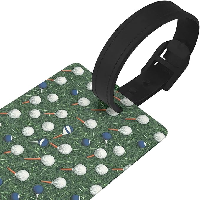 Golf Balls Tees Luggage Tag Suitcase Identify Labels Personalized Travel Bag Tag 2.5X4.1Inch