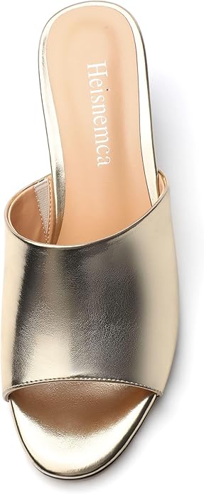 Wedge Sandals for Women Open Toe Wedge Heels Womens Matte High Heel Sandal Round Toe Heeled Wedge Sandals Slip on Casual shoes 2 inch