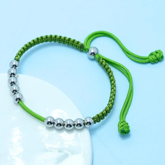 LAMIBEE Golf Stainless Steel 10 Beads Score Counter Bracelet, Golf Stroke Count Bracelet, Resizable and Easy to Adjust Golf Round Scoring Tracker, Durable and Stylish Golf Accessory