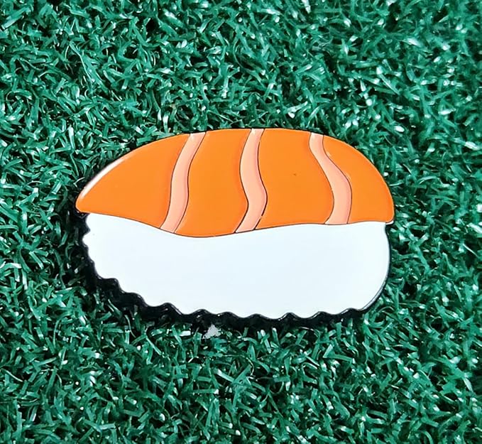 Funny & Unique Golf Ball Markers with Hat Clip – Food & Fun Icons – Perfect Golf Accessories & Gifts