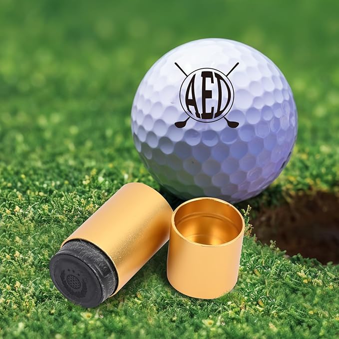 Custom Golf Ball Stamp, Personalized Golf Ball Stamp, Golf Ball Stamp Markers,Waterproof Ink Customizable Golf Ball Stamp, Gifts for Dad & Golfers