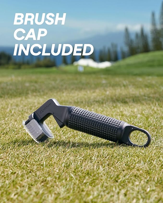 Golf Club Cleaner, Heavy-Duty Nylon Bristle Brush Cleaner with 80ml Spray Bottle, Anti-Leak Design and Ergonomic Grip