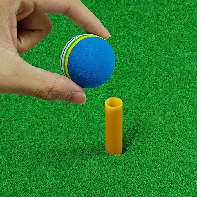 Scott Edward Air Golf Practice Balls, Bright Multicolor and Lightweight Sponge Ball, 20 Pieces, Golf Training Indoor and Outdoor, for Backyard Hitting Mat, Soft for Children, Pets