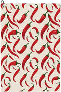 Chili Golf Towel Waffle Microfiber with Hook Detachable Clip 24x16in