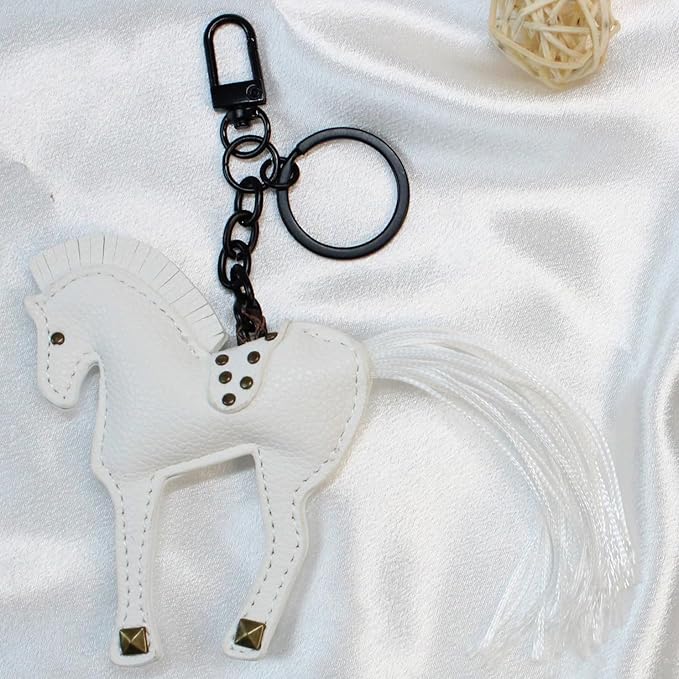 Horse Keychain, Hanging Charm Accessory for Purse, Bag and Backpacks Pony Key Chain for Women