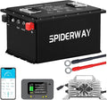 48V 150Ah Lithium Battery Golf Cart with 25A Charger, 48V LiFePO4 Battery, LCD Monitor & Mobile APP, 6000+ Cycles 48V Golf Cart Battery, Built-in 200A BMS, Max 10.24kW Output, Perfect for Golf Carts