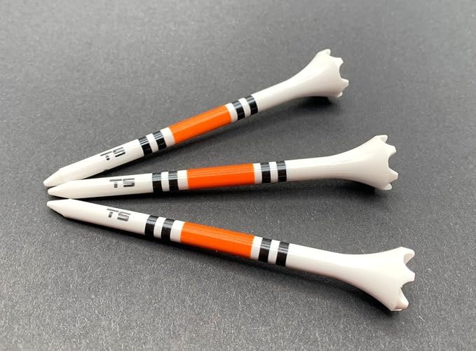 TRUESTRIKE Premium USA Golf Tees – 100-Pack Durable 3¼" / 2¾" Plastic Tees – Made in USA – Perfect Holiday Golf Gift