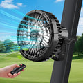 Roykaw Golf Cart Portable Rechargeable Fan Compatible with EZGO Club Car Yamaha, 10400mAh Battery Operated, 3-Gear Speed/LED Lantern, Cordless Fan with Remote/Handle/Hang Hook, USB & Type C Port