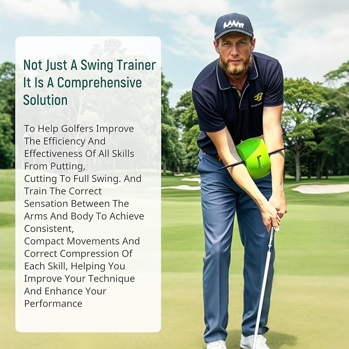 The Connector Golf Training Aid, Golf Swing Trainer for Posture Correction Practice, Golf Swing Training Aid, Golf Training Aids Helps Train Proper Swing Mechanics, Arm Structure