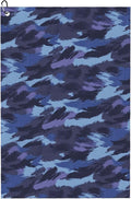 Navy Camo Golf Towel with Carabiner Clip 24"x16" Purple Blue Camouflage Golf Towels for Golf Bags Microfiber Waffle Funny Golf Rag for Disc Balls Clubs Golfs Accessories for Men Women Dad