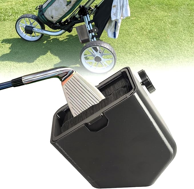 Golf Cart Club Cleaner, General Golf Club Cleaner for Golf Carts, Strong Nylon Bristles, Easy to Clean and Install