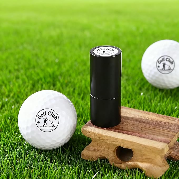 Golf Ball Stamp, Personalized Golf Ball Stamp with Metal Storage Case, Golf Ball Stamp Markers,Reusable Waterproof Golf Ball Marking Gift for Men Golfer & Dad Husband, Golf Balls Stamp