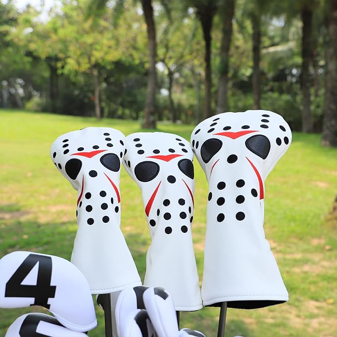 Golf Club Covers Field Hockey Mask Putter Covers Driver Cover Fariway Wood Headcover Hybrid Covers 3 Wood Headcover Mallet Putter Headcovers for Most Brand