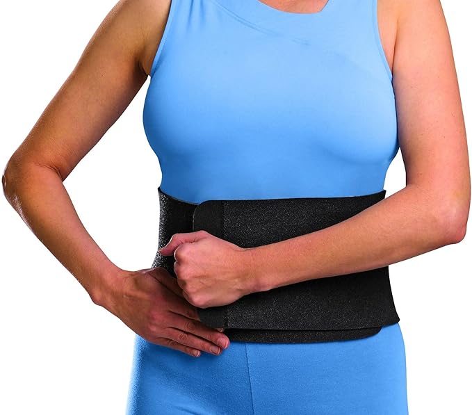 MUELLER Sports Medicine Waist and Back Brace Support Belt, Back Pain Relief Support for Men and Women, Ideal for Weak, Sore, Injured Backs, Black, One Size