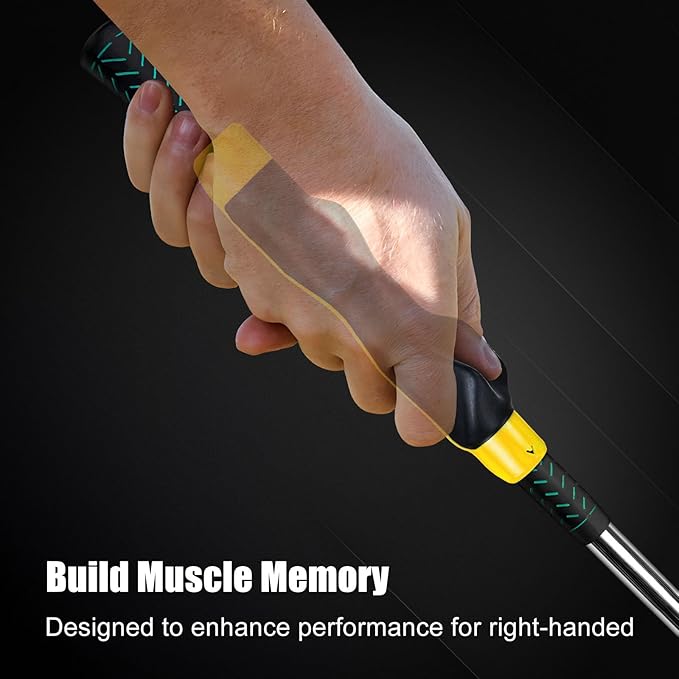 Axioms Golf Grip Trainer,Golf Training Aid for Right Hand & Golf Swing,Improves Grip Strength and Accuracy,Trains Correct Hand Position for Stable Swing,Golf Grip Kit for All Level Golfers