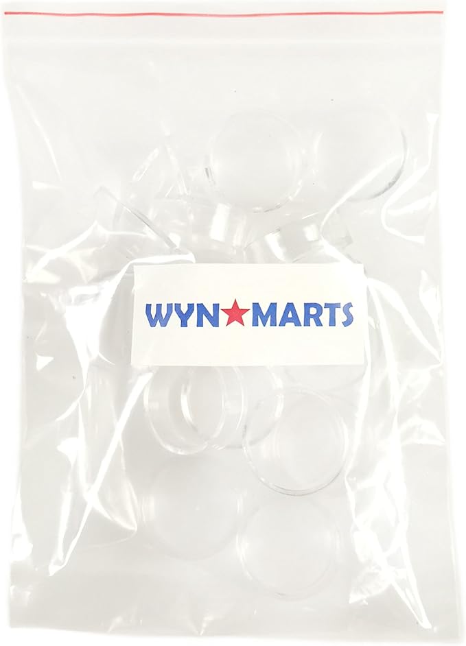 Wyn-MART 30 Pcs Ring Golf Ball Display Case 1.22 Inches Clear Baseball Holder Golf Ball Holder Small Baseball Acrylic Stands Round Ring Stand Acrylic Display Stands for Small Balls, Egg, Spheres