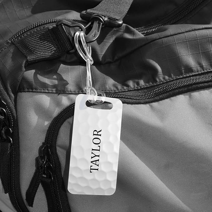 ChalkTalkSPORTS Golf Luggage Tag | Personalized Golf Ball Graphic | Small