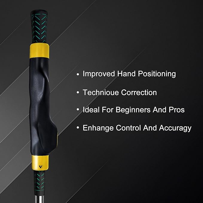 Axioms Golf Grip Trainer,Golf Training Aid for Right Hand & Golf Swing,Improves Grip Strength and Accuracy,Trains Correct Hand Position for Stable Swing,Golf Grip Kit for All Level Golfers