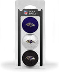 Team Golf NFL Regulation Size Golf Balls, 3 Pack, Full Color Durable Team Imprint