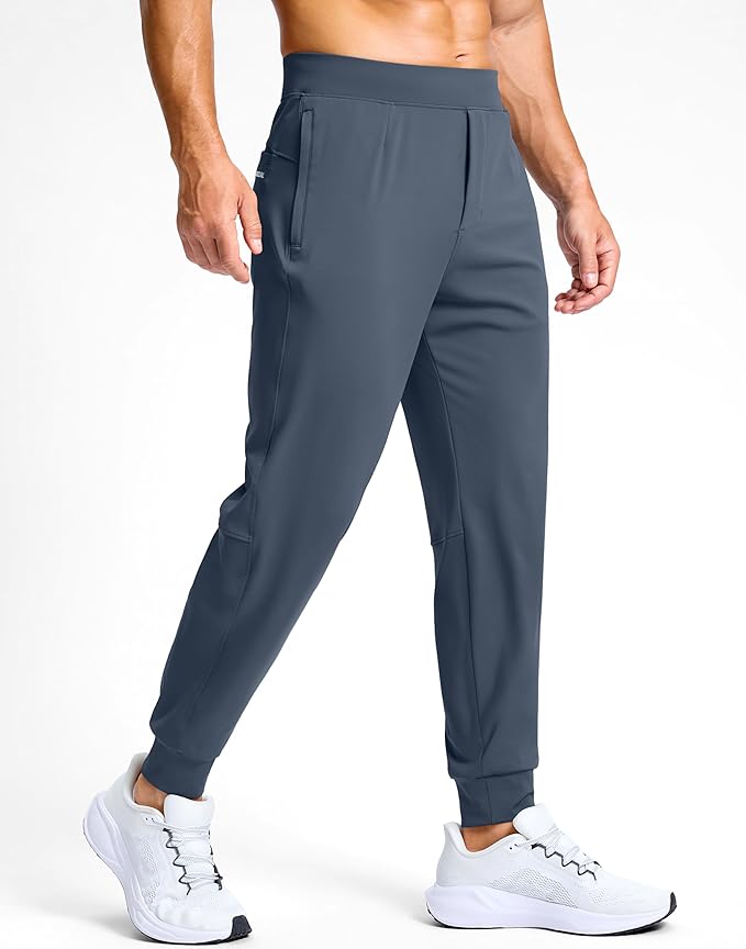 G Gradual Men's Golf Joggers Pants with Zipper Pockets Stretch Sweatpants Slim Fit Track Pants Joggers for Men Work Running