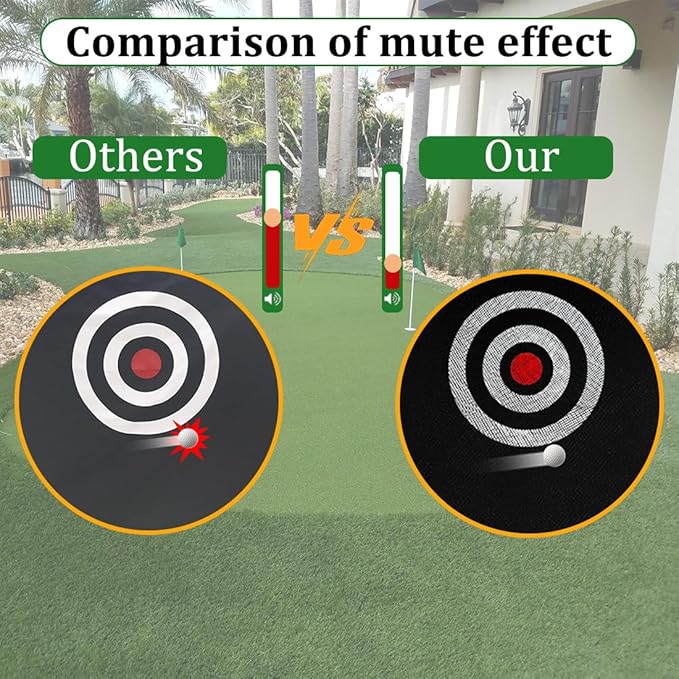 57" x 57" Silent Practice Hitting Net - Mute Golf Target Cloth for Training Aids Indoor Outdoor