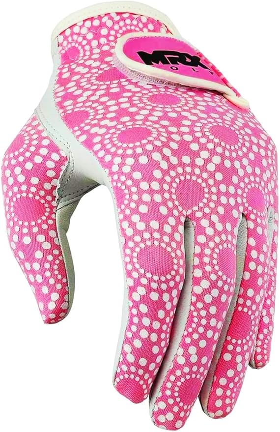 MRX Women Golf Glove Left Handed Golf Gloves Sweat Resistant Soft Cabretta Leather Regular Fit Women Golfer Glove