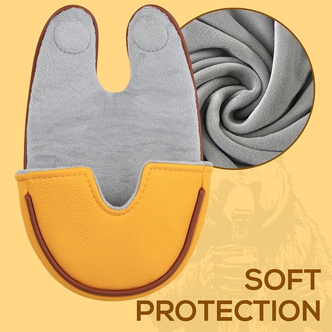 Golf Club Head Cover Golf Head Cover Driver Headcover Fairway Wood Headcover Hybrid Club Head Cover Golf Blade Mallet Putter Cover Beer Bear