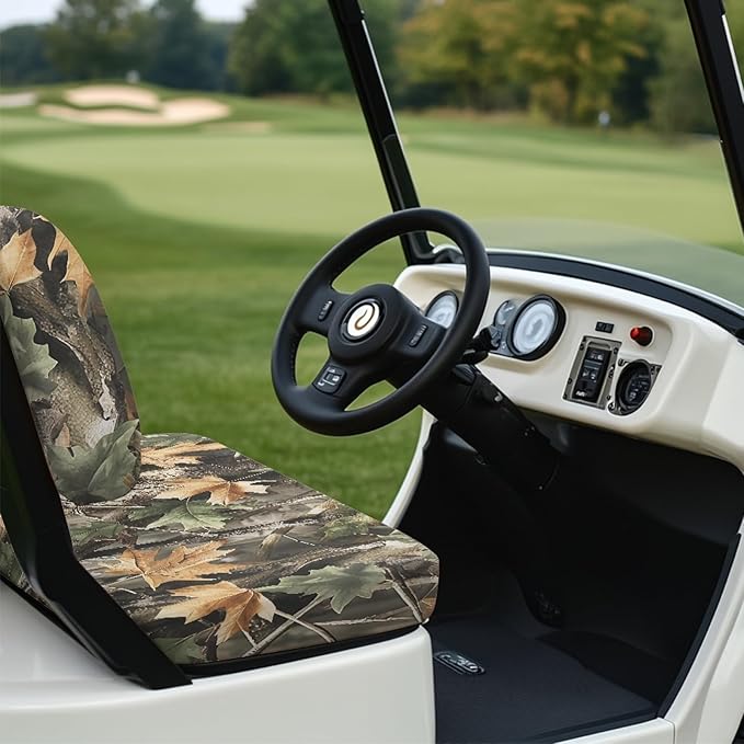 Fashion Print Golf Cart Seat Covers 2 Passenger Golf Cart Backrest Cover Golf Cart Seat Towel Gift for Friends