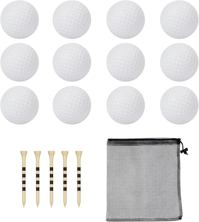 40 Pack Foam Golf Practice Balls - Realistic Feel and Limited Flight Training Balls for Indoor or Outdoor