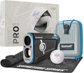 Bushnell Golf Tour Hybrid GPS Laser Rangefinder with Vice Balls | Slope Compensation, Magnetic Mount, Front/Middle/Back Distance, 1300 YD Range, PinSeeker | Signature Series Golf Towel