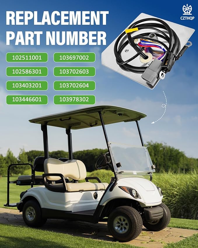 102511001 Golf Cart On Board Computer for Club Car 48V 2004-2015 Precedent, Replacement OBC for Power Control and Battery Charge, Golf Carts Onboard Computer