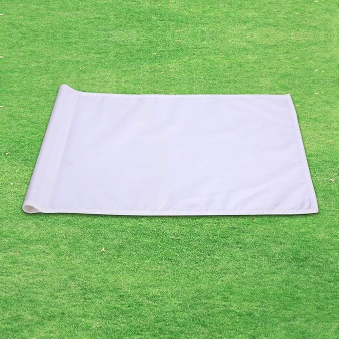 Green Golf Training Flag, Nylon Putting Green Target, Indoor/Outdoor Backyard Garden Portable, 19.7" x 13.4"