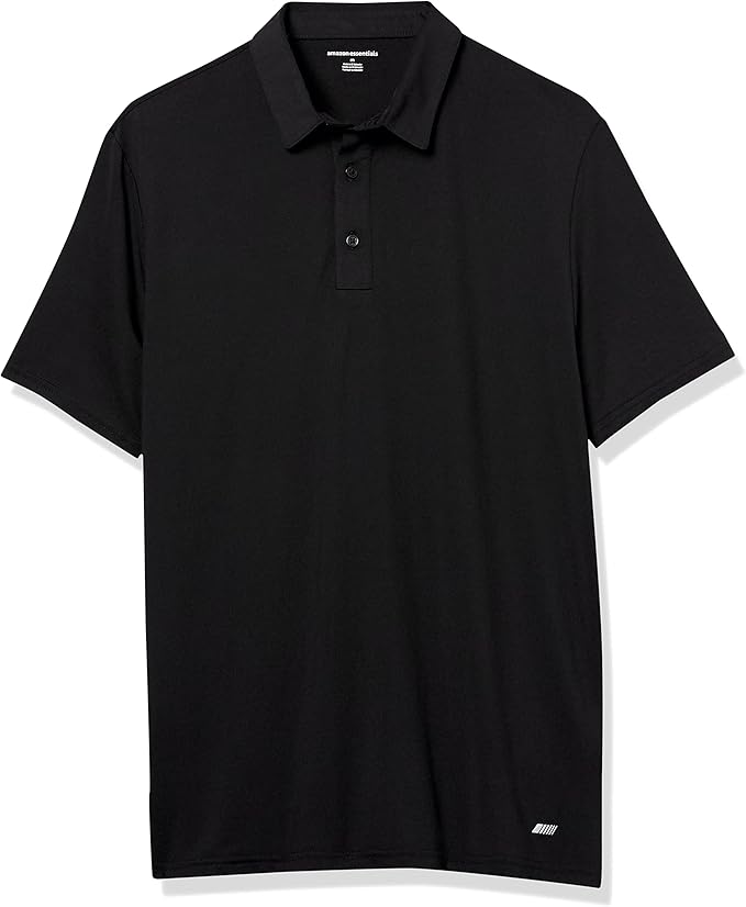 Amazon Essentials mens Slim-Fit Quick Dry Tech Stretch Lightweight Golf Polo Shirt