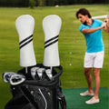 Golf Club Head Covers - 4pcs or 1pc Golf Accessories Club Covers Set for Woods and Driver Fairway Hybrids with Interchangeable Tags